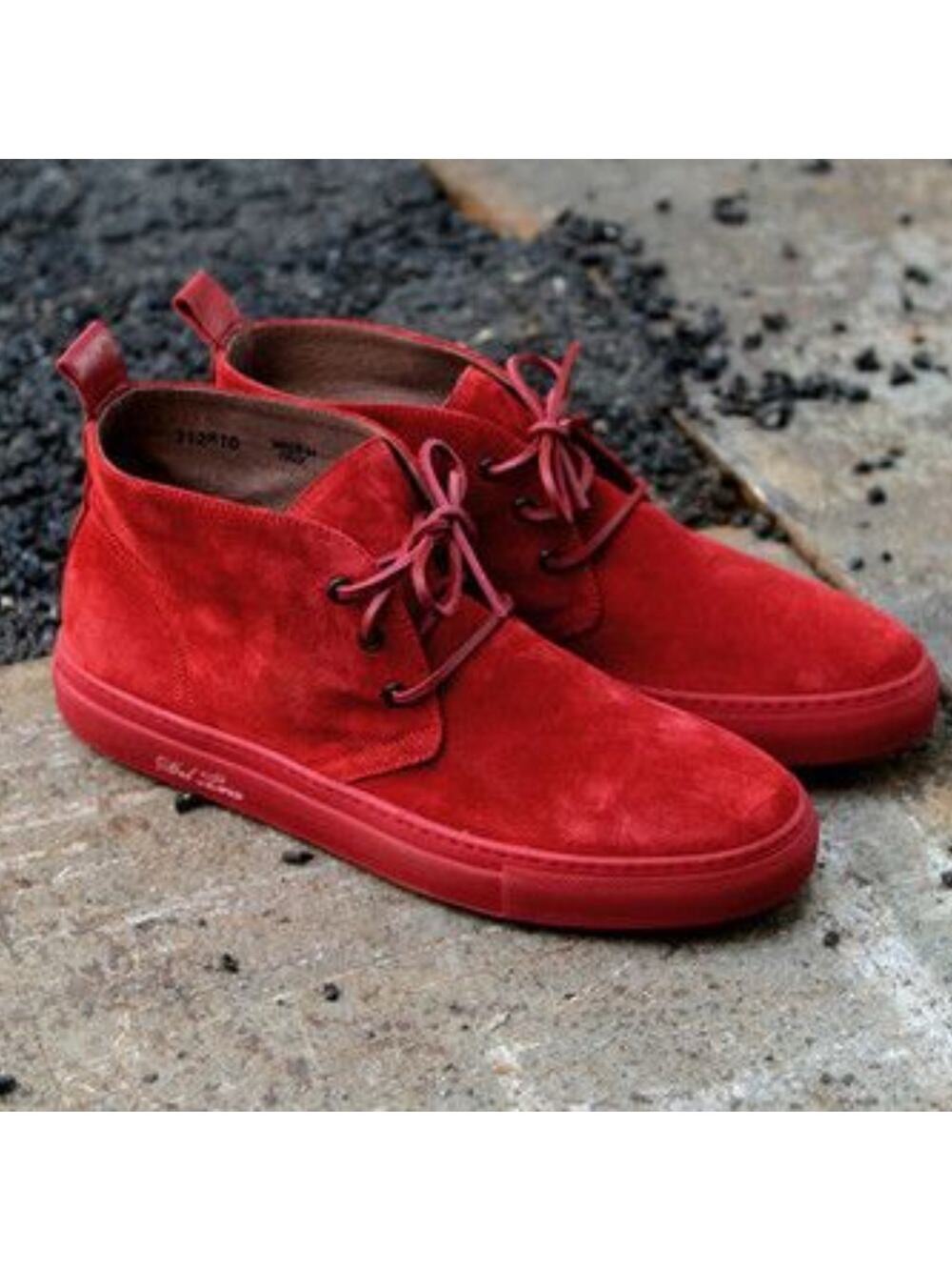 Del Toro Men's Red Suede‎ Chukka Sneaker Size 11